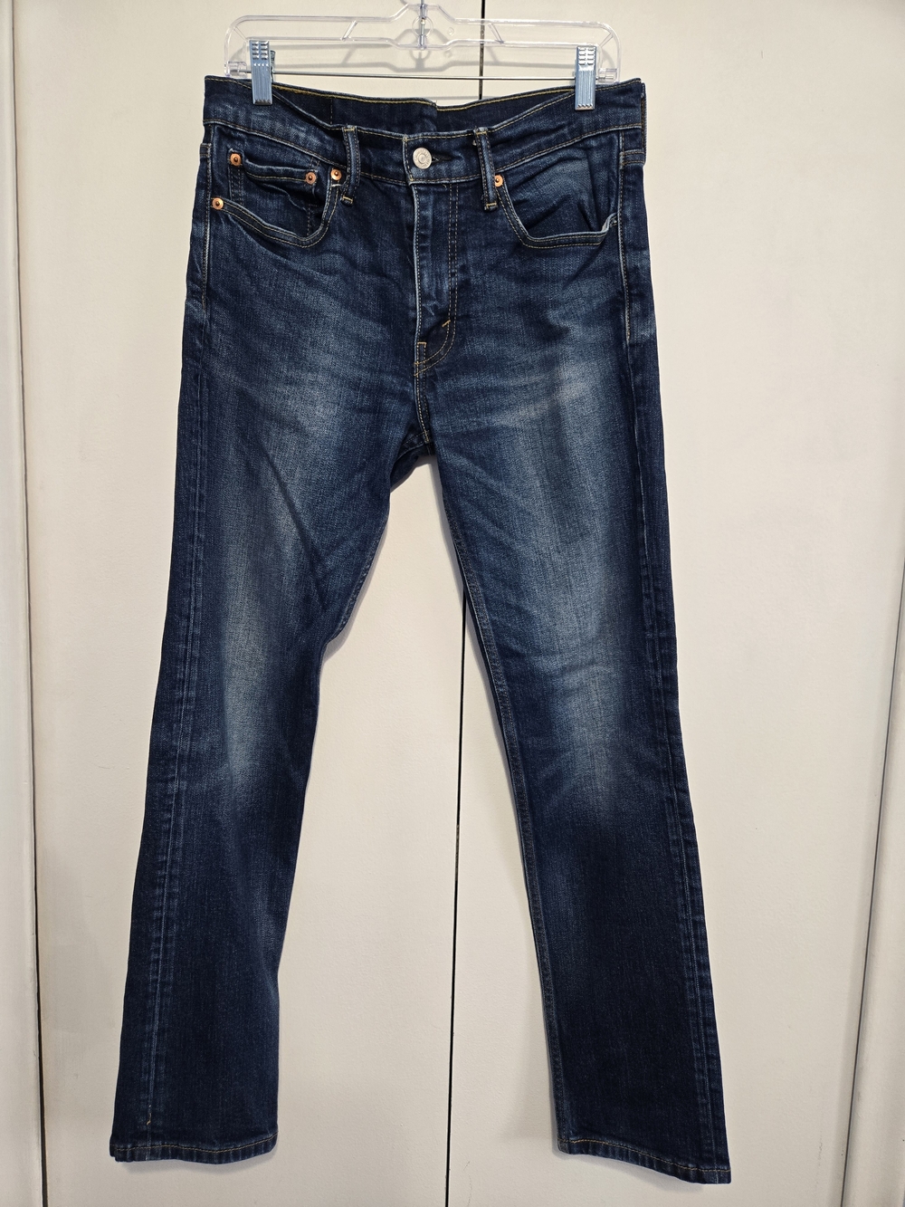 Levi's 511 Slim Straight Jeans Men's 32x32 Dark Wash Stretch Denim Casual